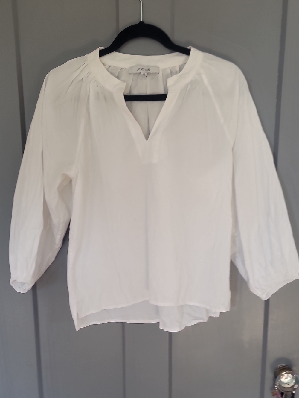 Joe's White 100% Cotton Lightweight Long-Sleeve Tunic